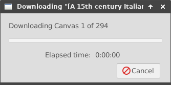 IIIF Downloader Running